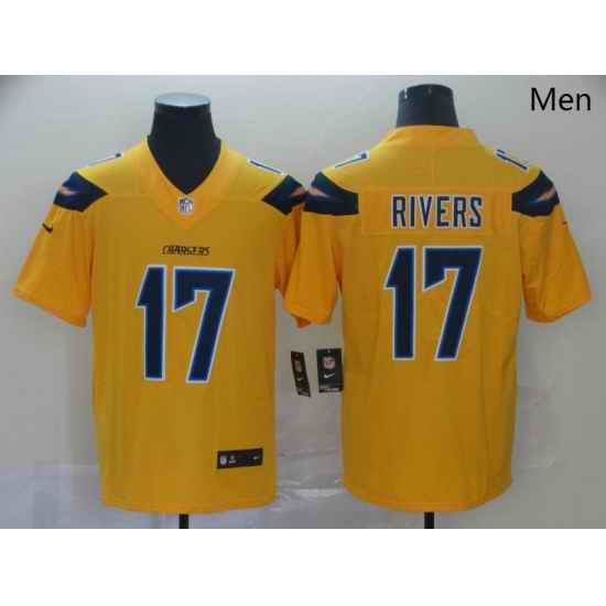 Nike Chargers 17 Philip Rivers Gold Inverted Legend Limited Jersey
